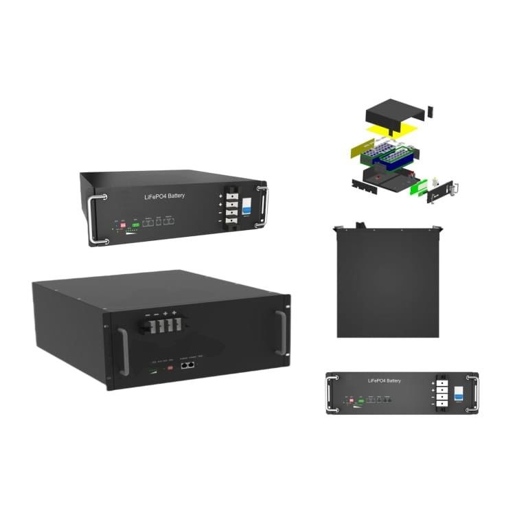 Système de stockage d'énergie à batterie au lithium à haute tension 50 kWh Lifepo4 rackmount pour une application industrielle