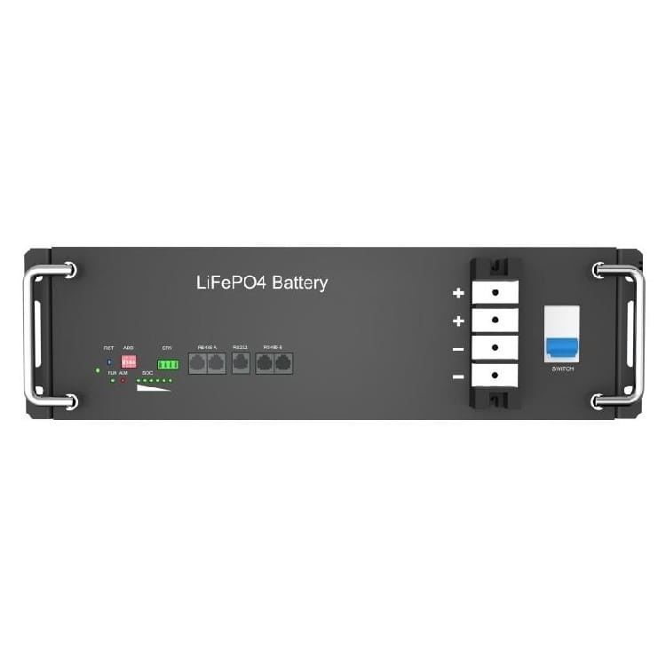 2560Wh 51.2V DC montage sur support batterie Lifepo4 pour le stockage industriel d'énergie commerciale