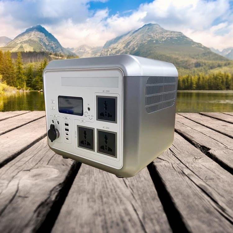 110V AC Lifepo4 batterie, centrale solaire portable avec onduleur hybride solaire